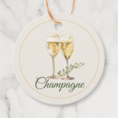 Champagne Mimosa Bar Bottle Tag フェイバータグ (正面)