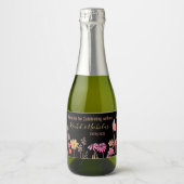 Champagne mini bottles favors personalized スパークリングワインラベル (正面)