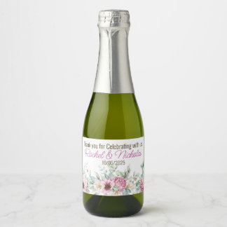 Champagne mini bottles favors personalized sparkli スパークリングワインラベル