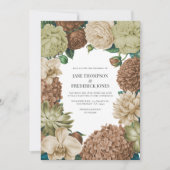 Champagne Mist, Willow Sage & Pebble Taupe Wedding 招待状 (正面)