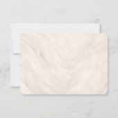 Champagne Neutral Pearl Bow Meal Choice RSVP Card (裏面)