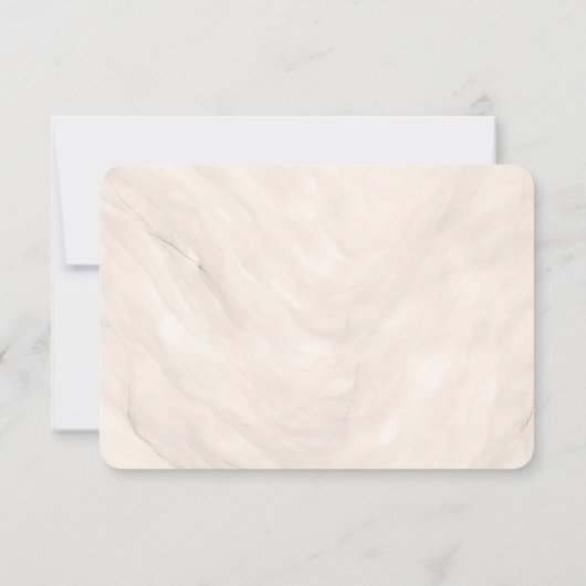 Champagne Neutral Pearl Bow Meal Choice RSVP Card (裏面)