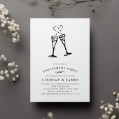 Champagne Pop | Engagement Party Invitation 招待状