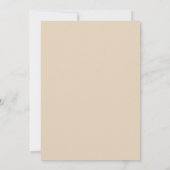 Champagne Refined Floral Rustic Wedding 招待状 (裏面)