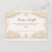 Champagne Rose Baroque Diapper Raffle エンクロージャーカード (正面)