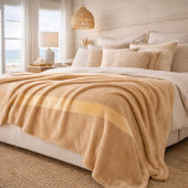 Champagne Sand Horizon Fleece Blanket フリースブランケット