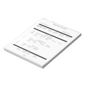 Champagne & Sparkling Wine Deductive Tasting Sheet ノートパッド (回転)