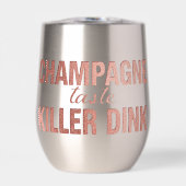 Champagne Taste Killer Dink - Rose Gold Pickleball (正面)