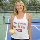 Champagne Taste Killer Dink - Rose Gold Pickleball タンクトップ