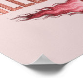 Champagne Taste Killer Dink - Rose Gold Pickleball ポスター (角)