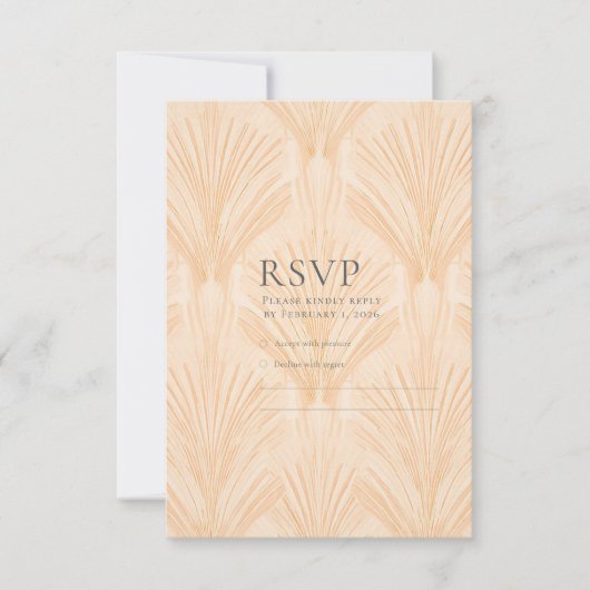 Champagne Tastes RSVP Card (正面)