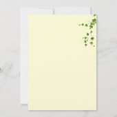 Champagne themed wedding invitation 招待状 (裏面)