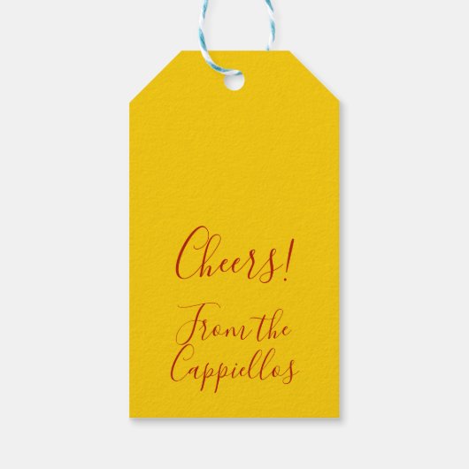 Champagne Toast ギフトタグ (裏面)