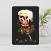 Champagne Toast Holiday Flat Card シーズンカード (スタンド正面)