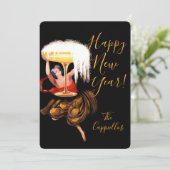 Champagne Toast New Year  シーズンカード (スタンド正面)