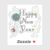 Champagne Toast New Years Eve シール (シート)