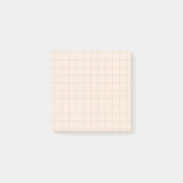 Champagne TonesのミニマリストGrid Post-it®ノート ポストイット