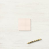 Champagne TonesのミニマリストGrid Post-it®ノート ポストイット (デスク上)