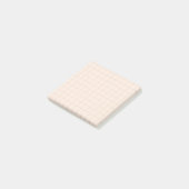 Champagne TonesのミニマリストGrid Post-it®ノート ポストイット (アングル)