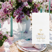 Champagne Tower Lavender Wedding 
