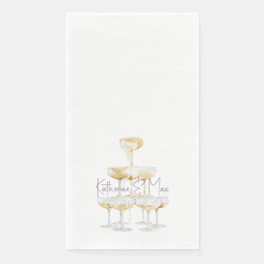 Champagne Tower Lavender Wedding  (正面)