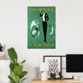 Champagne Vintage Poster ポスター (ホームオフィス)