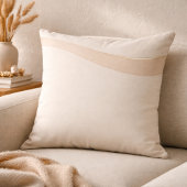 Champagne Wave Neutrals Throw Pillow クッション