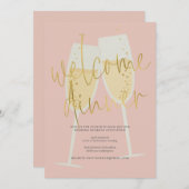 Champagne Welcome Dinner 招待状 (正面/裏面)