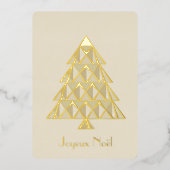 Champaign Joyux Noelフォトクリスマスカード 箔招待状 (正面)