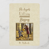 Champaign Joyux Noelフォトクリスマスカード 箔招待状 (裏面)