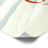 Champery Ski Resort Travel Poster ポスター (角)