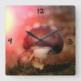 Champignon スクエア壁時計