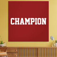 CHAMPION スポーツ 白文字 濃いレトロ 赤