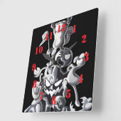 Champion By Squid Fear City スクエア壁時計 (傾斜)