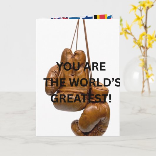 CHAMPION Celebration Card - Blank Inside カード (黄色い花)