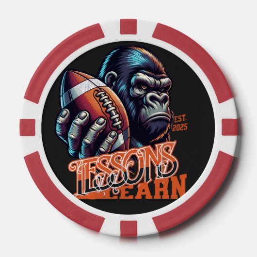 Champion Gorilla Lessons Learn Poker Chip ポーカーチップ (正面)