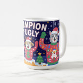 Champion of Ugly Christmas Sweater  コーヒーマグカップ (正面右)