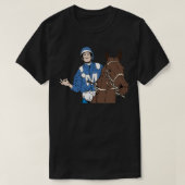 Champion Racehorse Winx Jockey Hugh Bowman Tシャツ (デザイン正面)