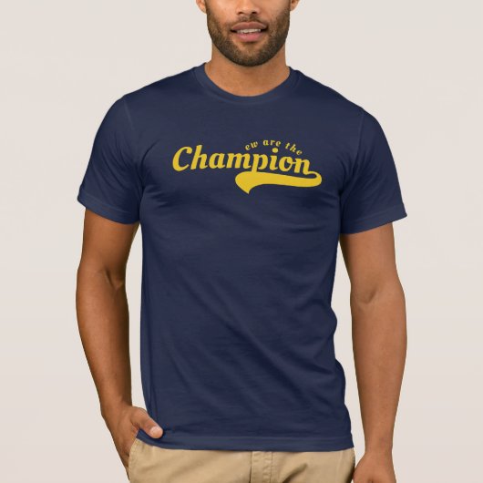 Champion Tシャツ – スタイルと強さ (正面)