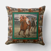 Champion Thorougbred Defeats Favored Horse クッション (正面)