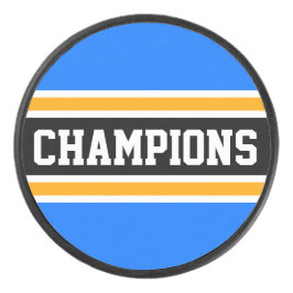 CHAMPIONS はっきりしたBright Blue Yellow Blackストライプ Cham アイスホッケーパック