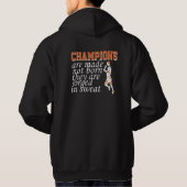 Champions Are Made Basketball Motivation T-Shirt パーカ (裏面)