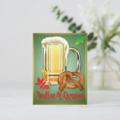 Champions-Happyの朝食オクトーバーフェストはがき ポストカード (スタンド正面)