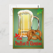 Champions-Happyの朝食オクトーバーフェストはがき ポストカード (正面/裏面)