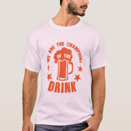 champions of the drink biere alcool gros buveur tシャツ