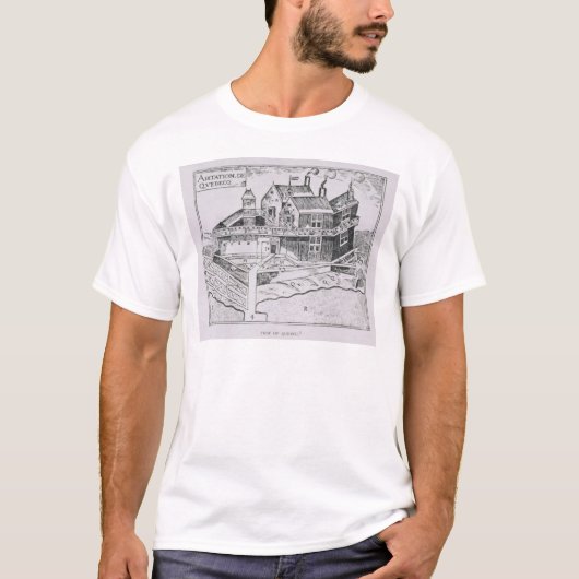 Champlainのケベックの眺め Tシャツ (正面)