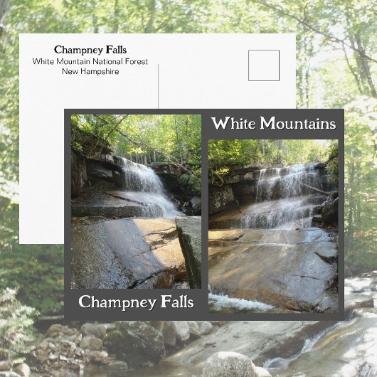 Champney Falls White Mountains Waterfall NH Photos ポストカード