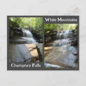 Champney Falls White Mountains Waterfall NH Photos ポストカード (正面)