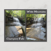 Champney Falls White Mountains Waterfall NH Photos ポストカード (正面)