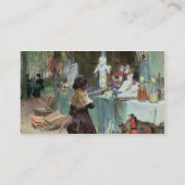 Champs-Elyseesの庭、c.1897 (グワッシュ 名刺 (裏面)